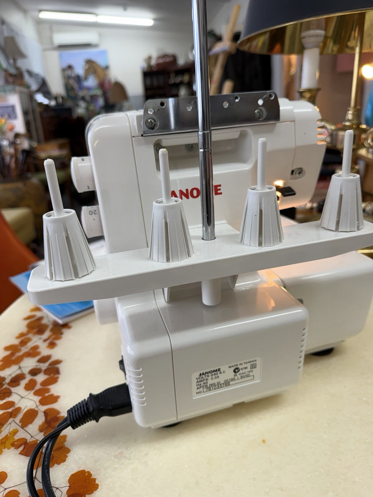Janome MyLock 644D 4 Thread Overlocker Sewing Machine Bag Manuals Accessories