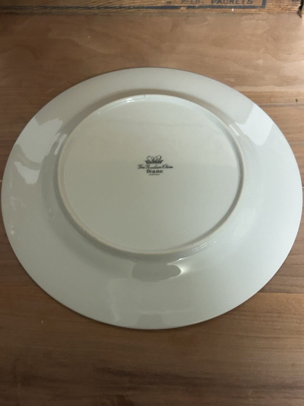 Vintage WADE Fine Porcelain China Diane Dinner Plates Made In Japan 1980s