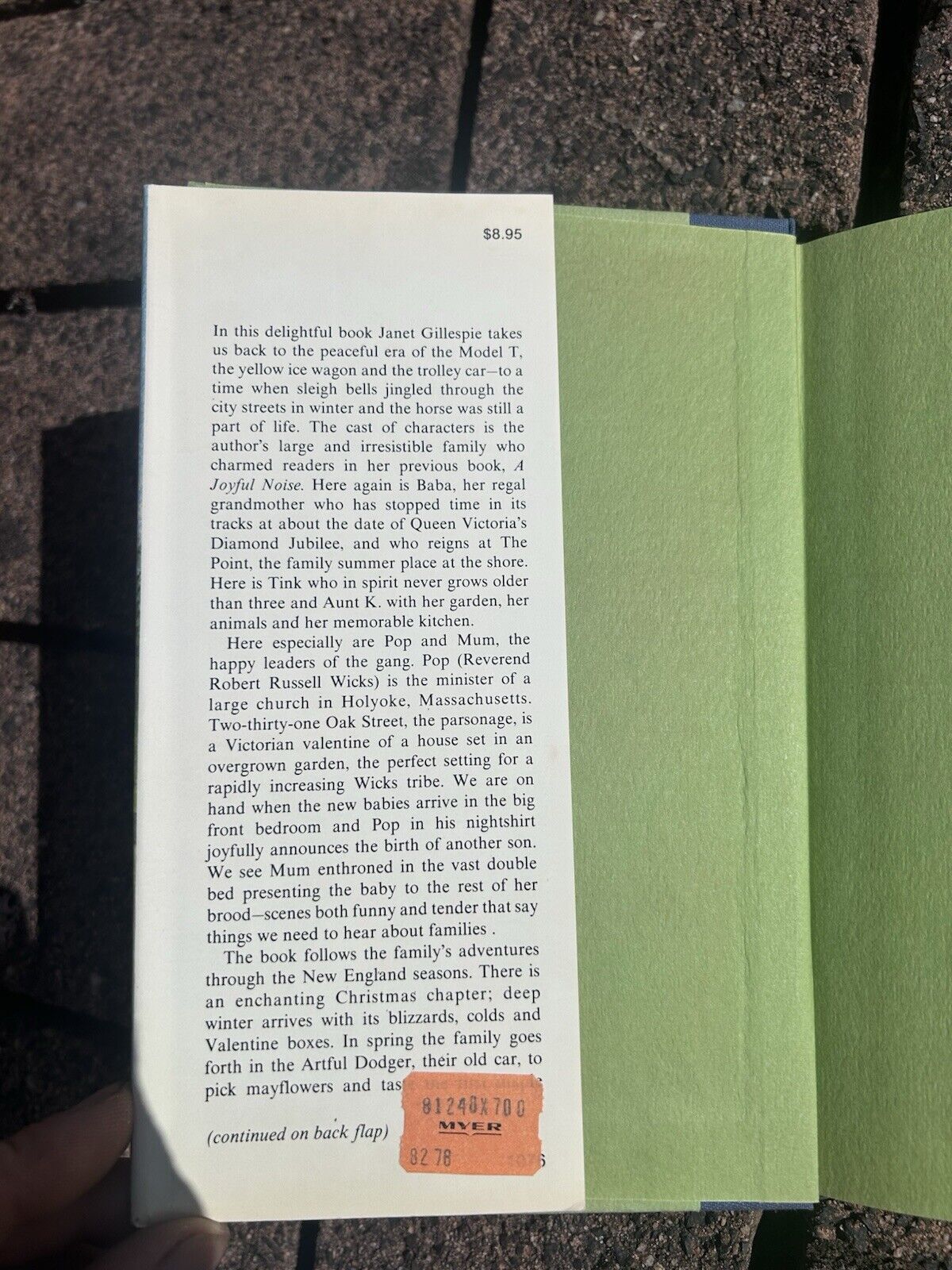 With A Merry Heart by Janet Gillespie First Edition Hard Cover and Dust Jacket