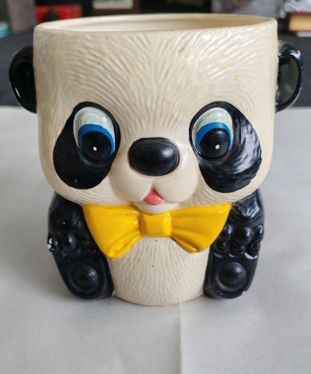 Vintage Panda Character Cookie/ Planter – Made in Japan – Retro Novelty Ceramic