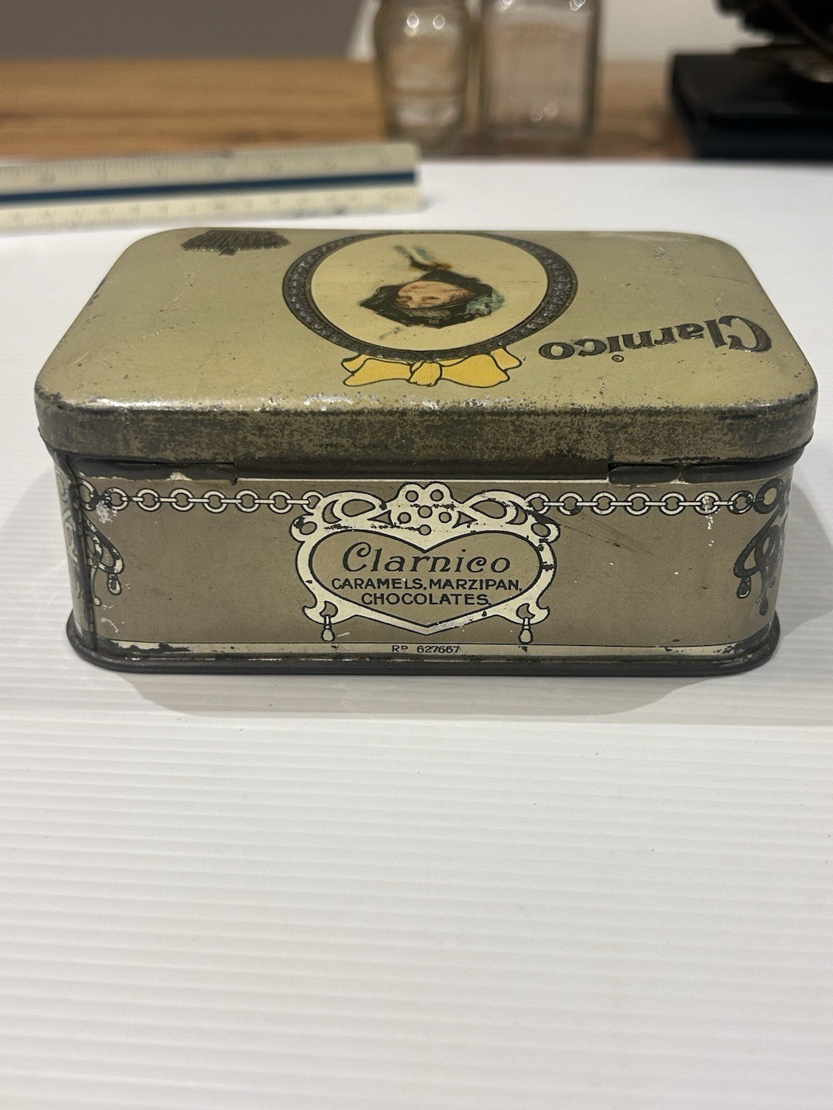 Vintage Clarnico Tin c.1910s – Caramels Marzipan Chocolates London England