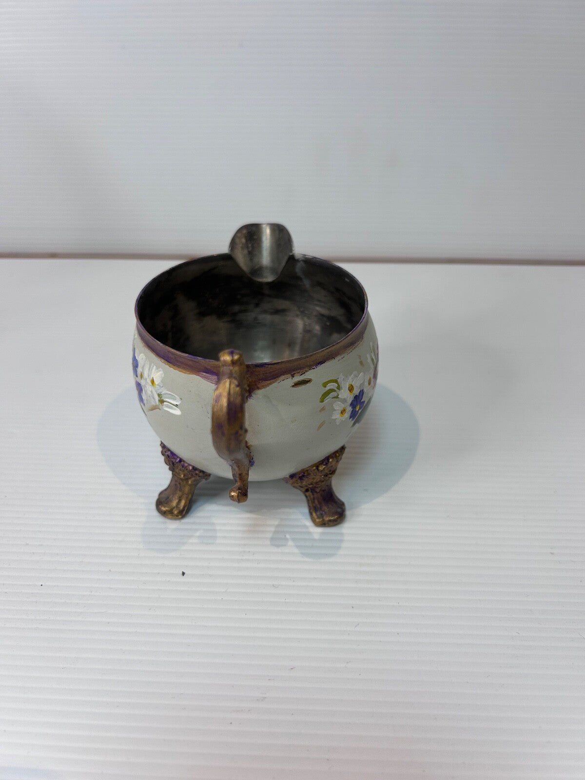 Antique Silver Plated Tea Set Refurbished Hand Painted by Beverley Shearer 2007