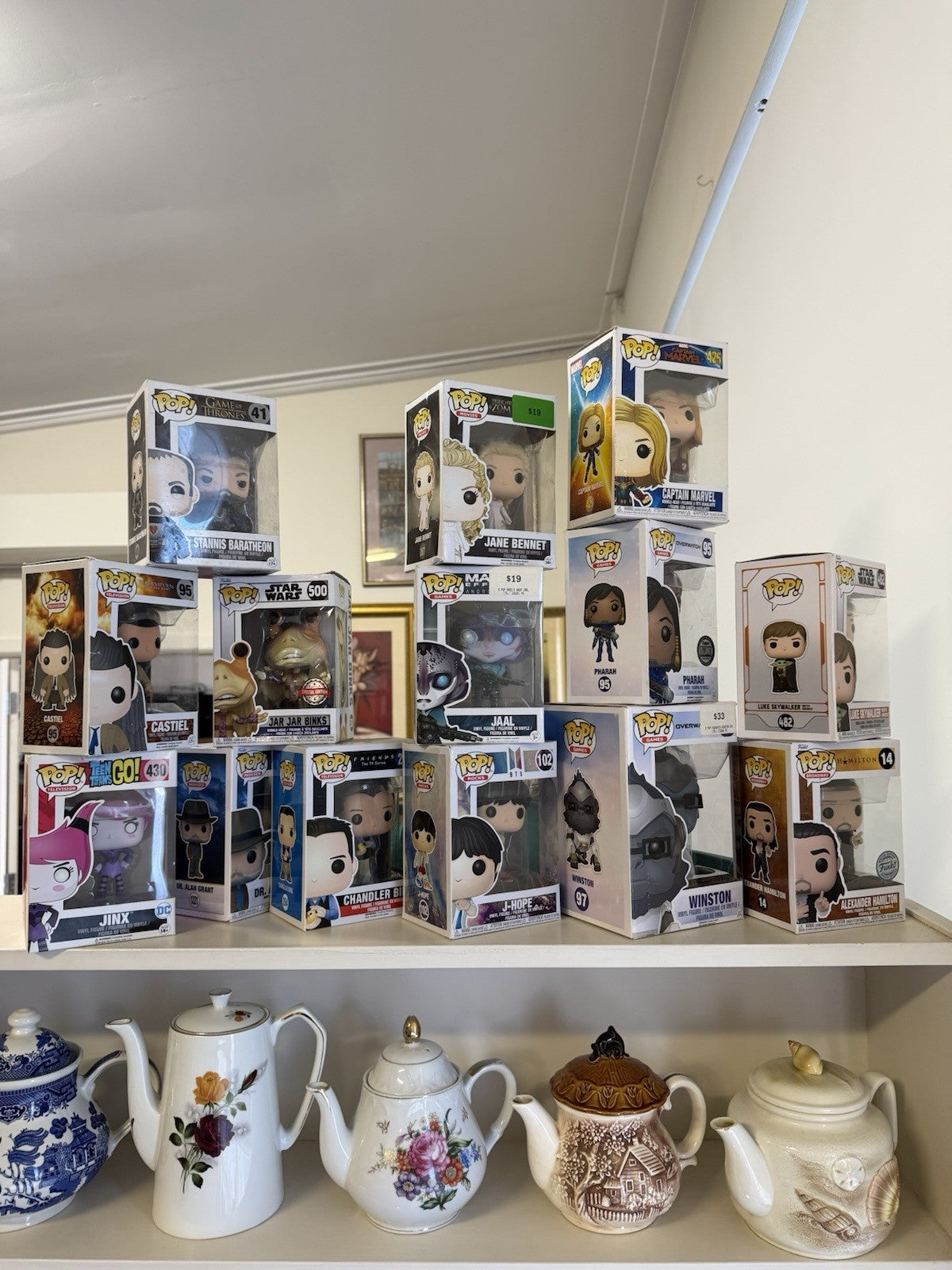 14 Funko Pop Vinyl Figures Lot Hamilton Star Wars Overwatch GOT Friends Boxed