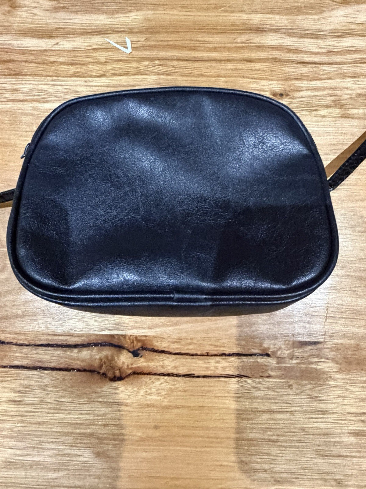 Vintage Luigi Cavalli Black Leather Crossbody Bag Snakeskin Style 1980s 90s