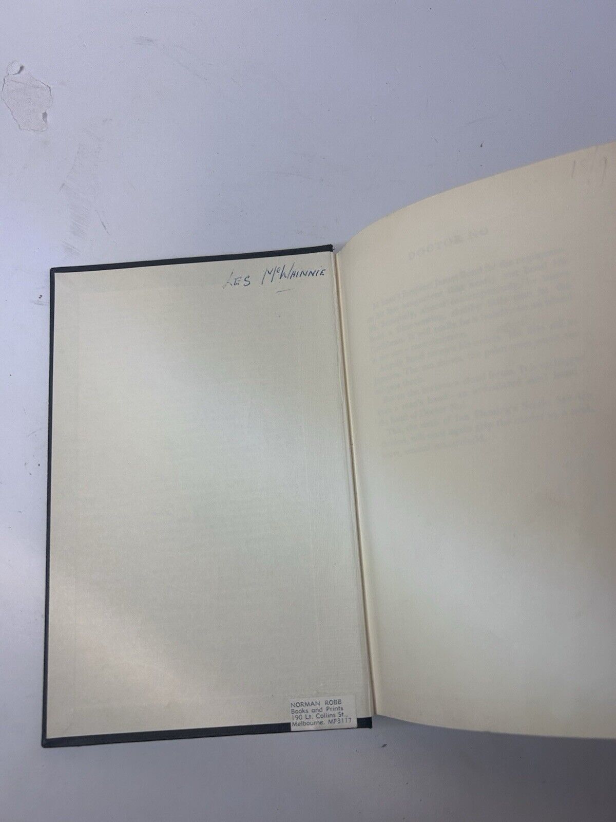 Dr. No by Ian Fleming First Edition 3rd Impression (1958) Rare James Bond Dr No