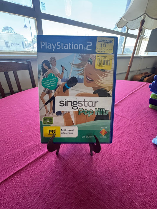 SingStar Pop Hits PS2 PAL – Karaoke Party Game – Complete w/ Manual | 2007