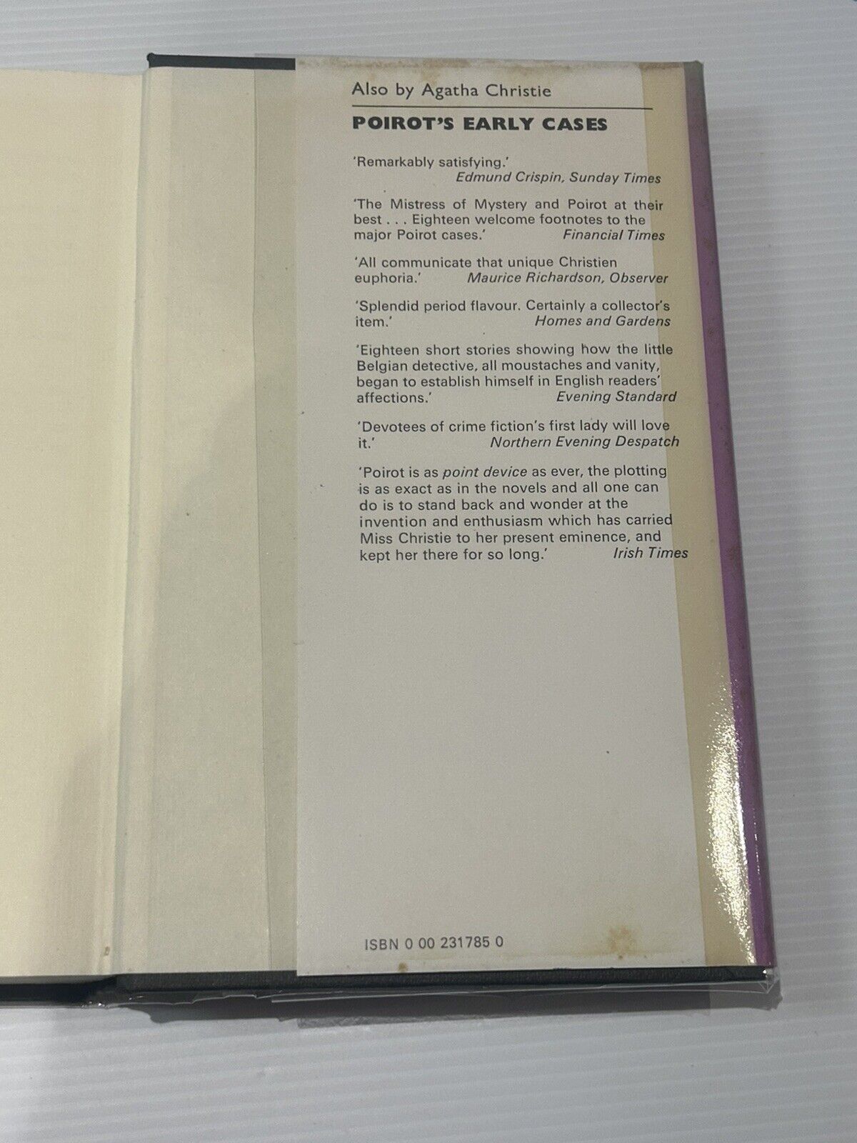 Christie Agatha - Sleeping Murder by  1976 First Edition HCDJ Collins Crime Club