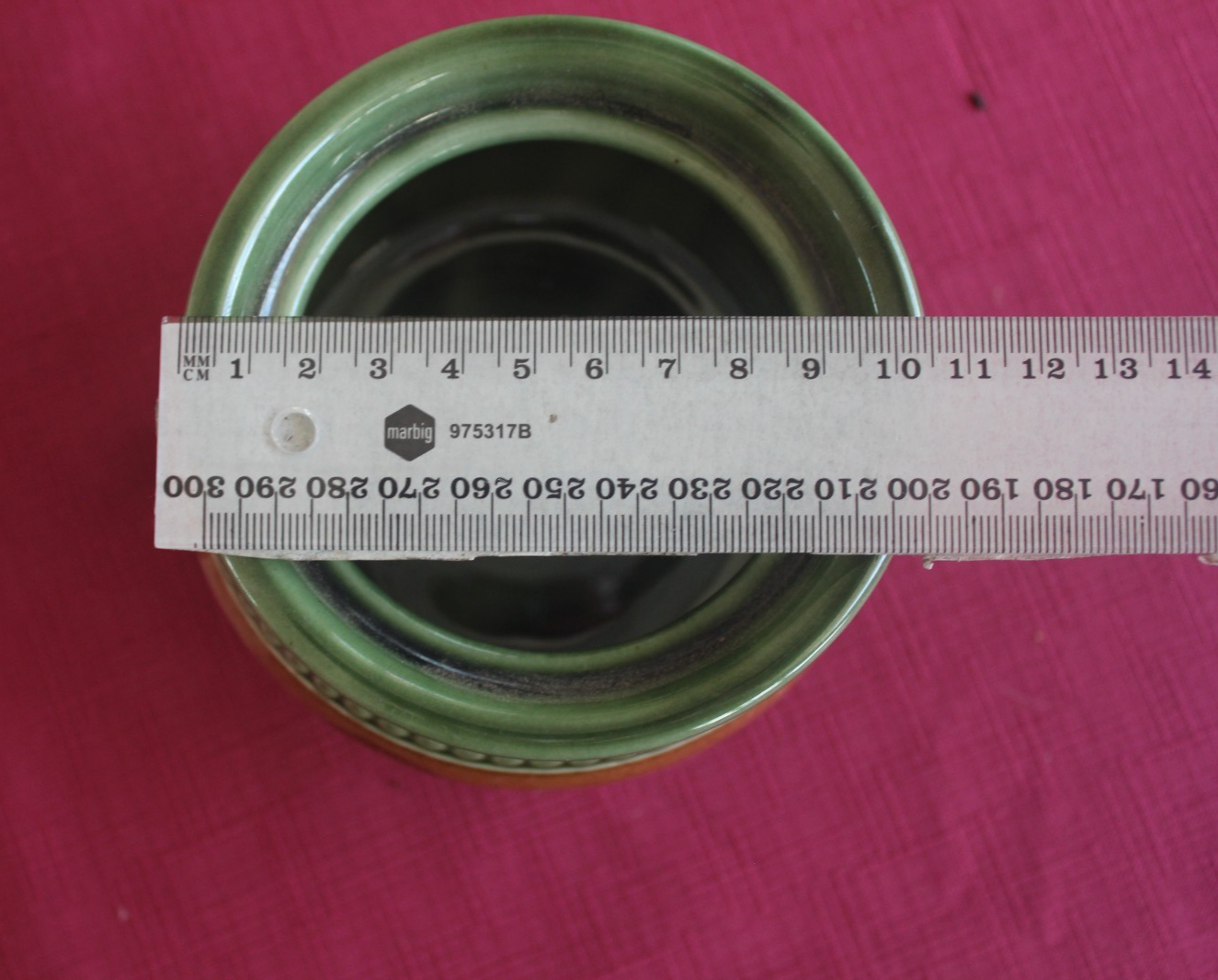 Vintage Bendigo Pottery Lidded Jar – Green & Brown Glaze – Australia