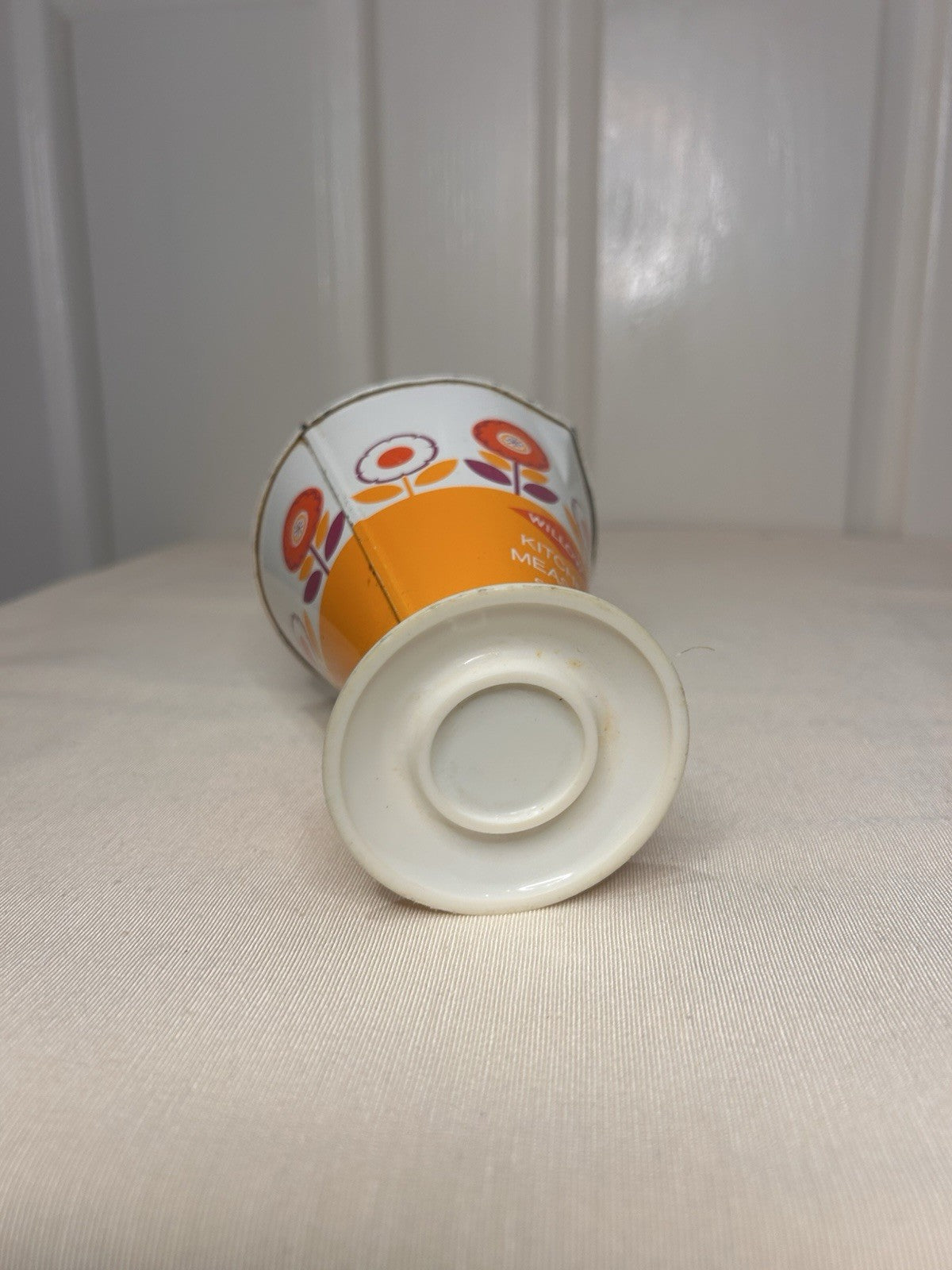 Willow Retro Kitchen Measure Cone 1970s Orange Flower Power Design Australia