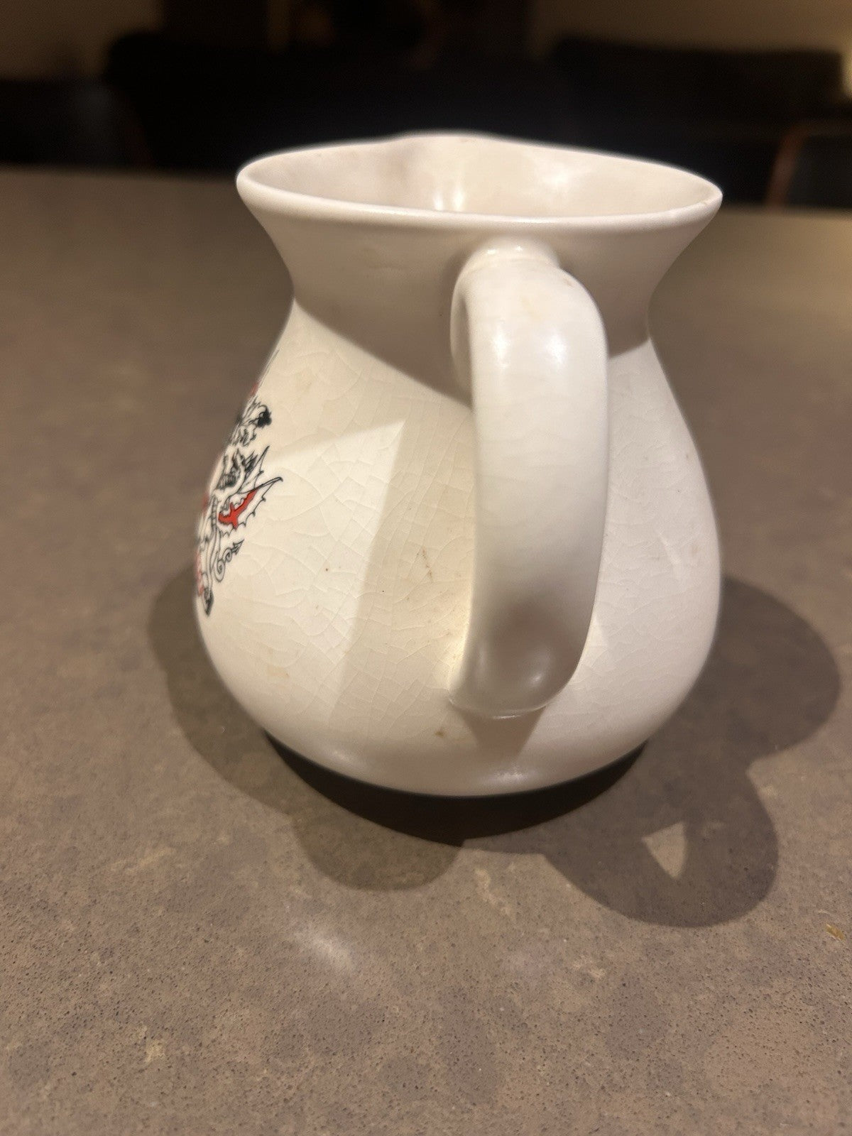 Vintage Prinknash Pottery City Of London Crest Jug Creamer England Heraldic