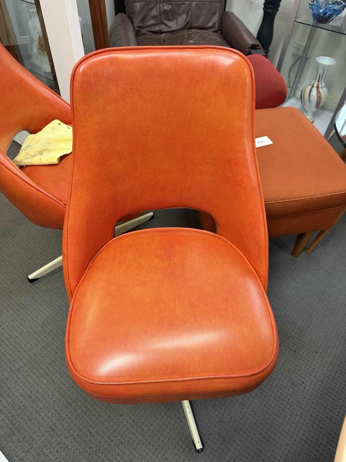 1970s Dimensional Plastics Glamourama Resin Dining Table 4 Swivel Chairs