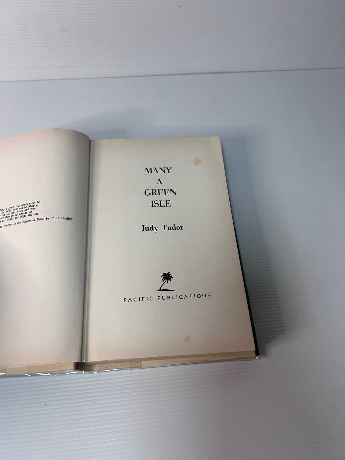Many a Green Isle Judy Tudor 1966 HC DJ Pacific First Edition Australia