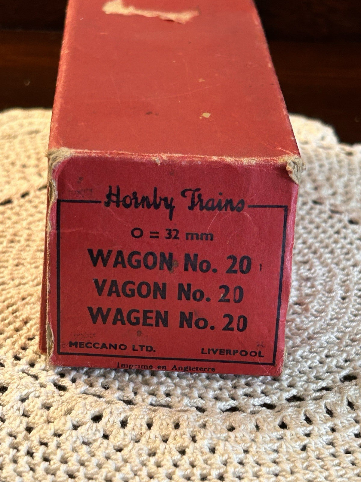 Hornby O Gauge Wagon No.20 Green Open Freight Car Boxed Meccano Liverpool