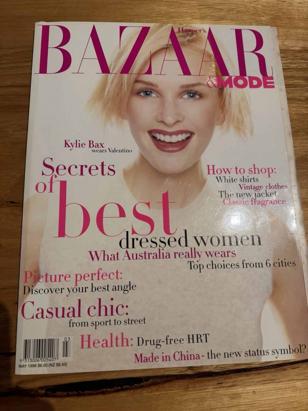 Harper’s Bazaar Australia May 1998 Kylie Bax Cover Vintage Fashion Magazine