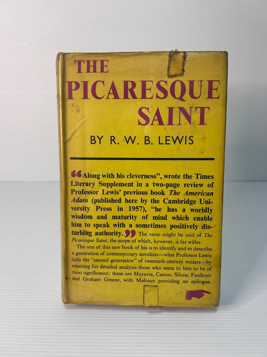 The Picaresque Saint R.W.B. Lewis 1960 HC DJ Gollancz 1st UK Ed Literary Critici