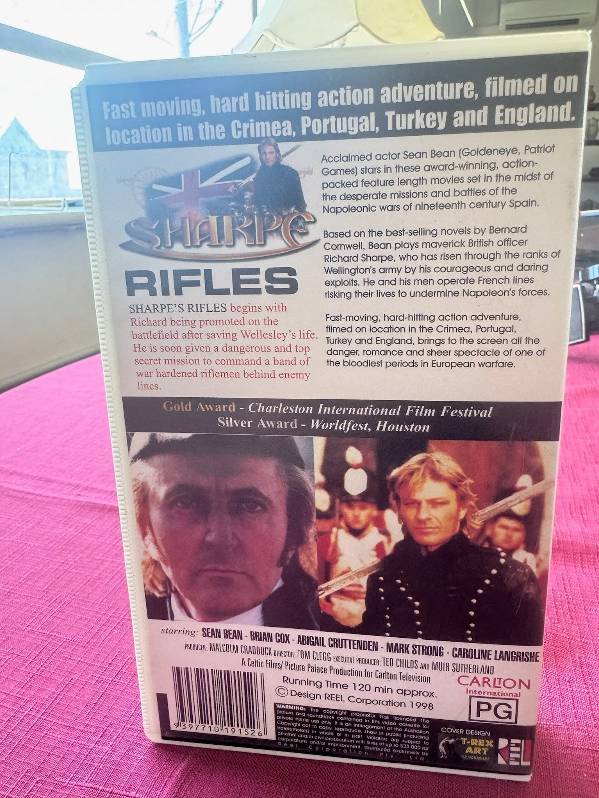 Sharpe’s Rifles VHS PAL – Sean Bean Classic War Drama w Slipcase | 1998