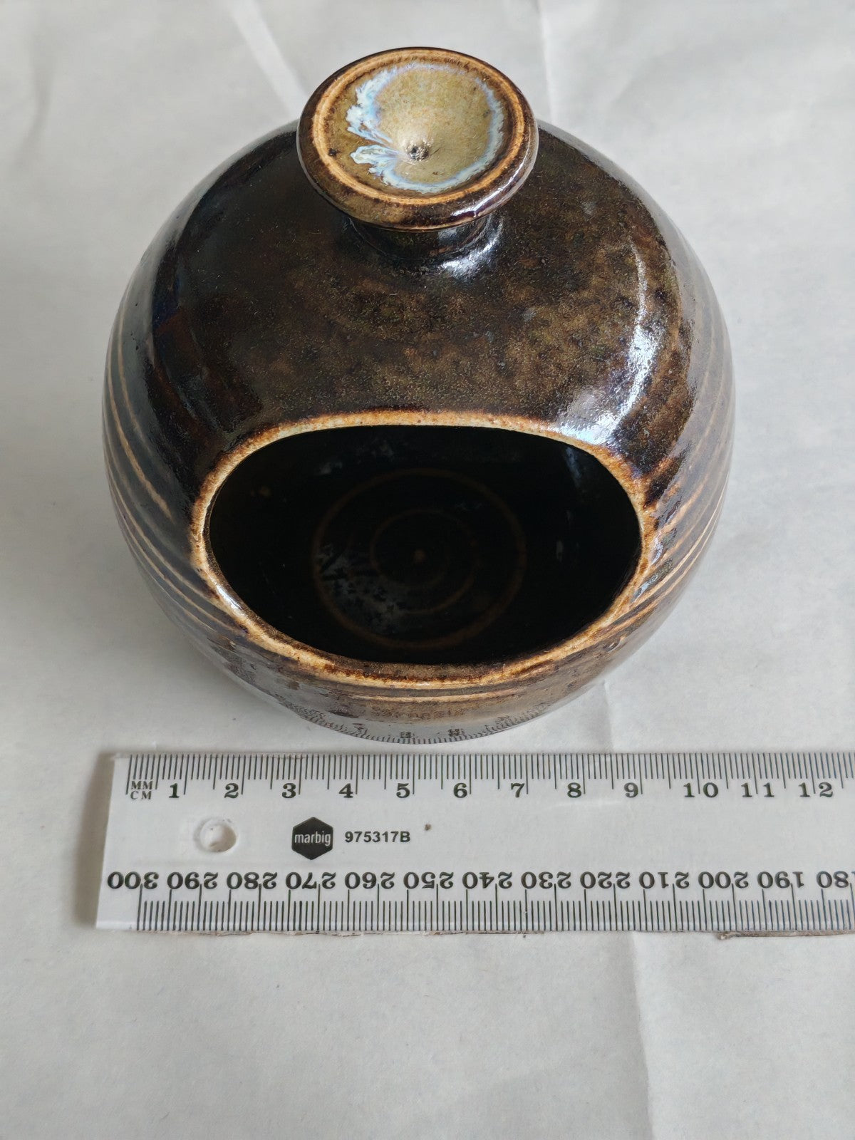 Vintage Studio Pottery Hand-Thrown Stoneware Vessel