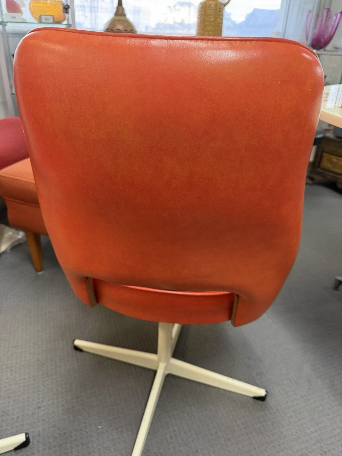 1970s Dimensional Plastics Glamourama Resin Dining Table 4 Swivel Chairs
