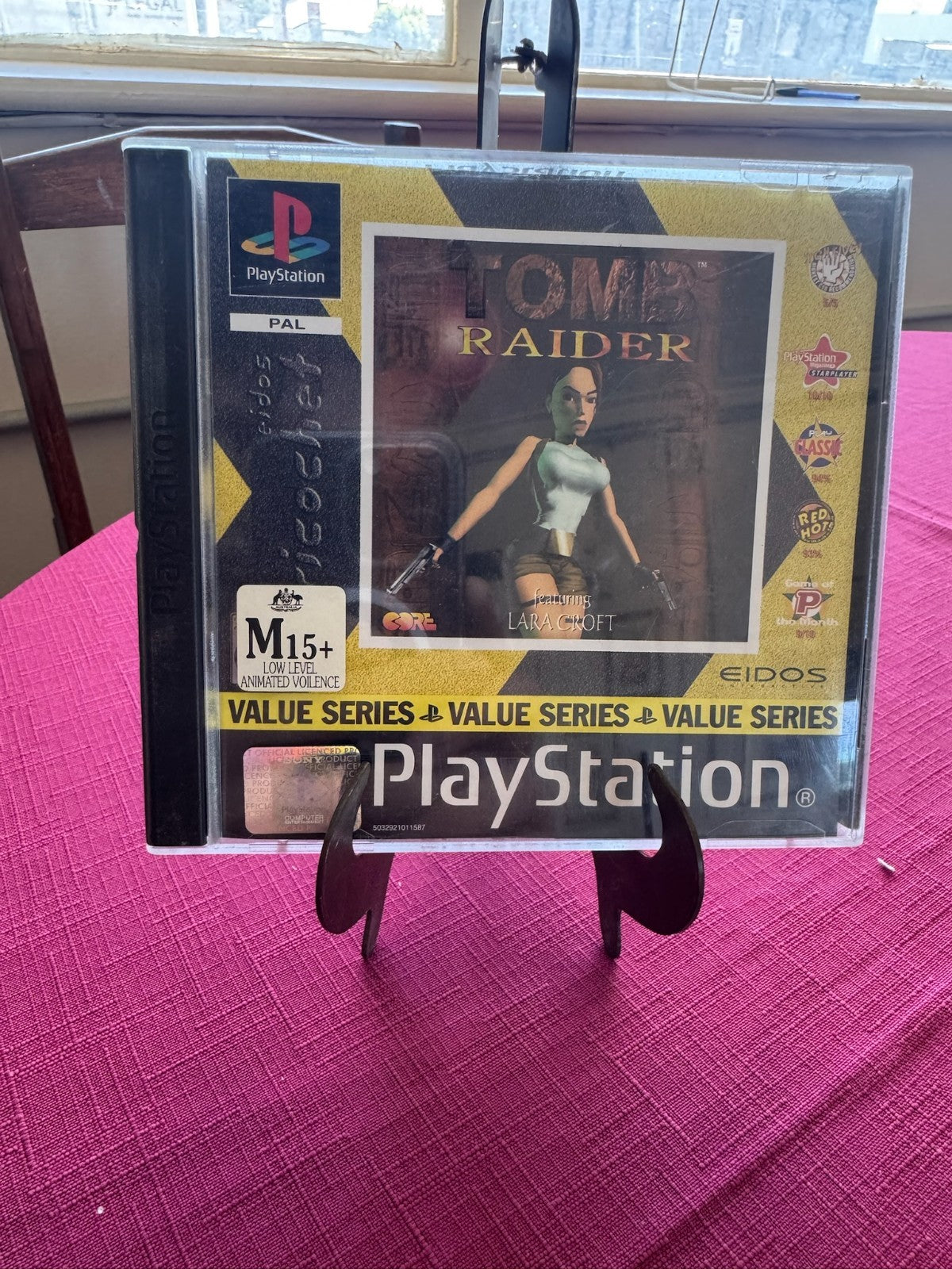 Tomb Raider PlayStation PS1 PAL – Value Series – Complete w Manual | 1996