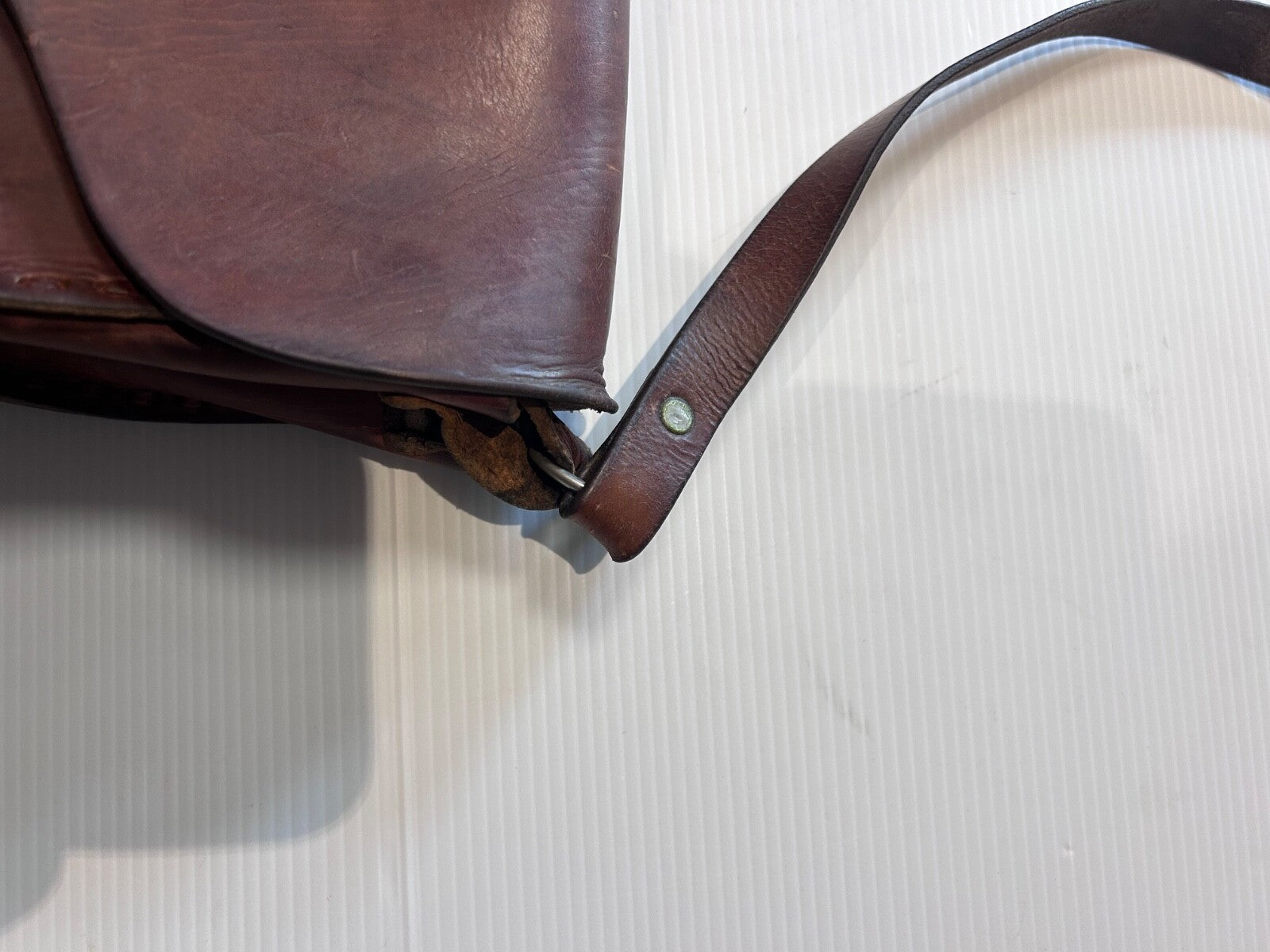 Vintage Handmade Leather Satchel – Rustic Brown Shoulder Bag