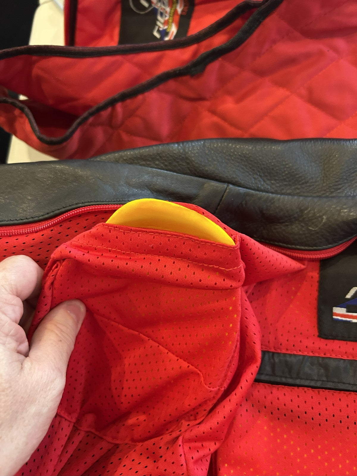 Ricondi Motorcycle Leather Jacket 4XL (52/62). Removable Liner & Armour. Black