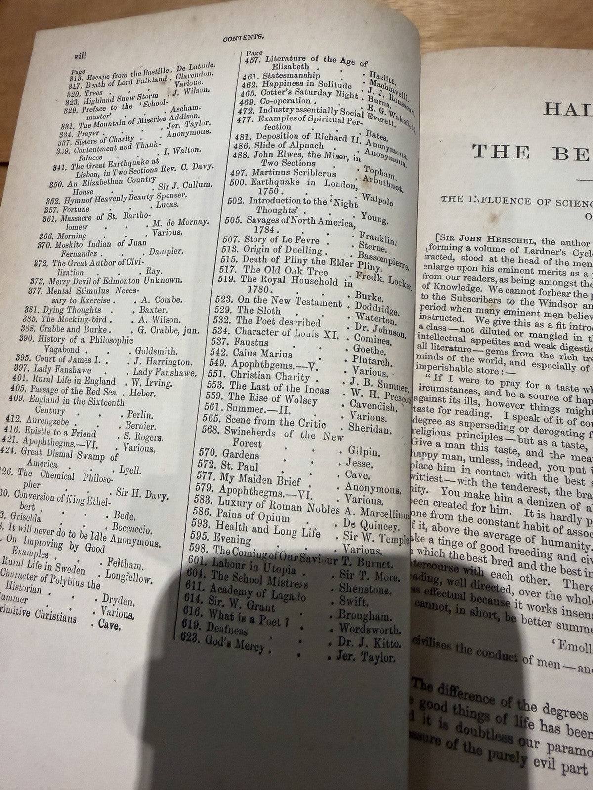 Charles Knight Half Hours With Best Authors 1890 2 Vol Set Victorian Antique
