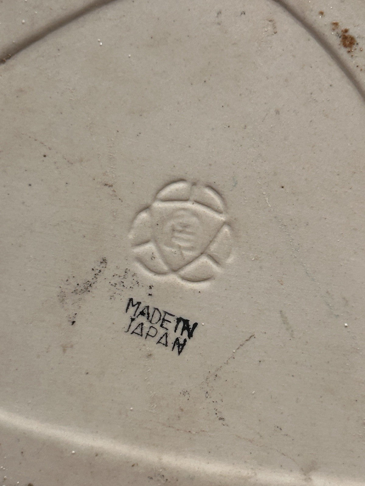 Vintage Japanese Mid Century Modern Sculptural Triangular Bowl 33cm