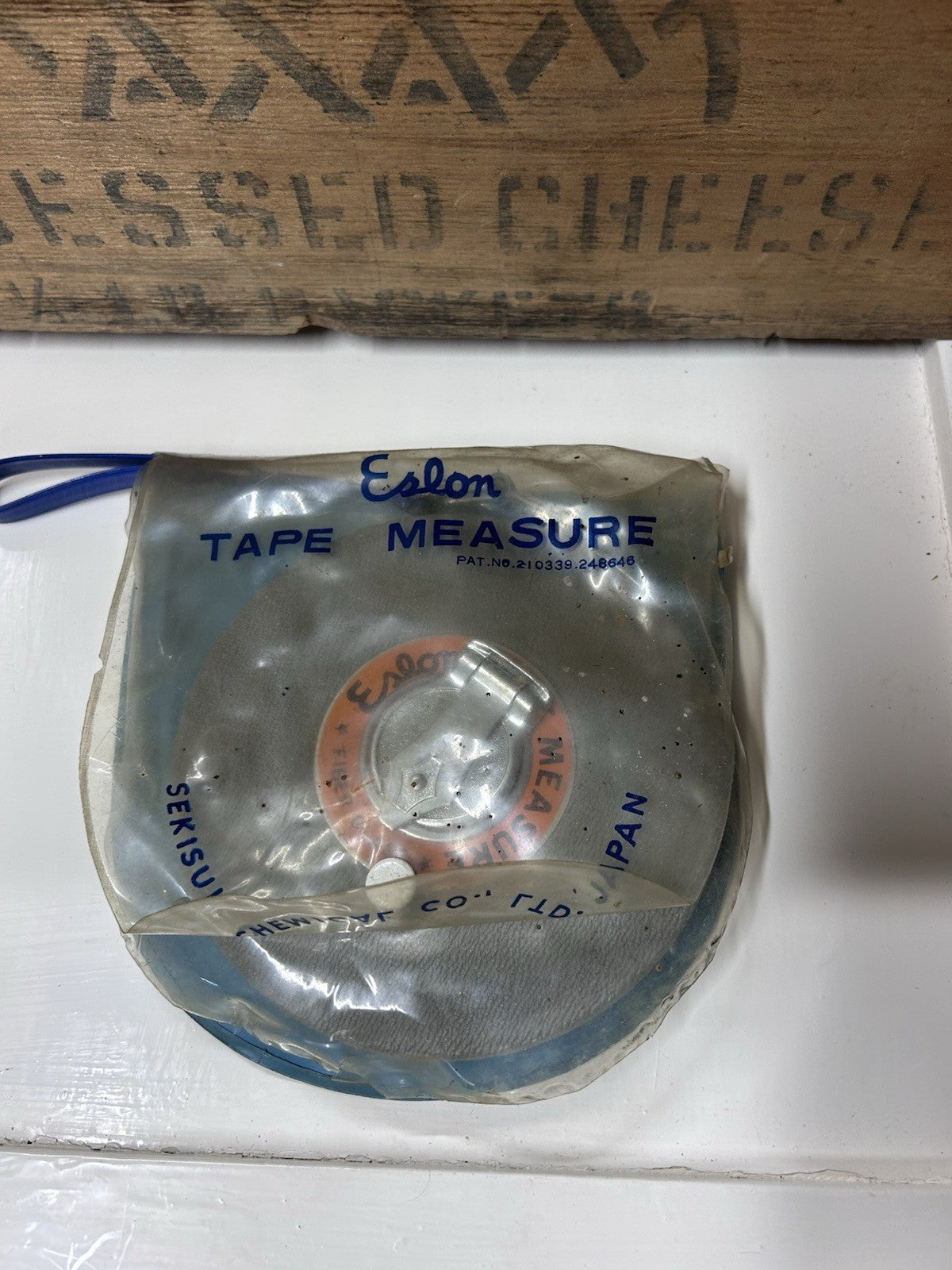 Vintage Eslon Tape Measure 20m Fibreglass Japan Sekisui Hewicaf Retro Tool