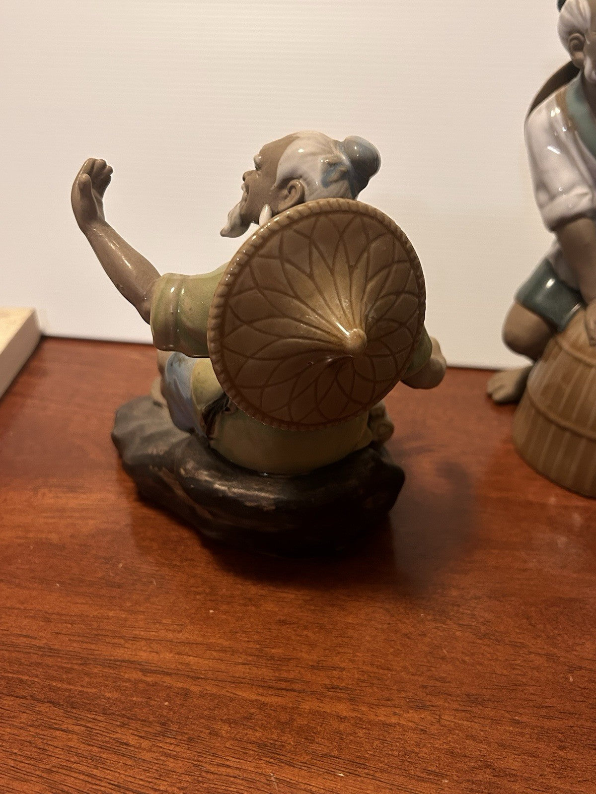 Shiwan Mudman Figurines Set of 4 Woh Jeong/Wan Jiang China Pottery 1950s–70s