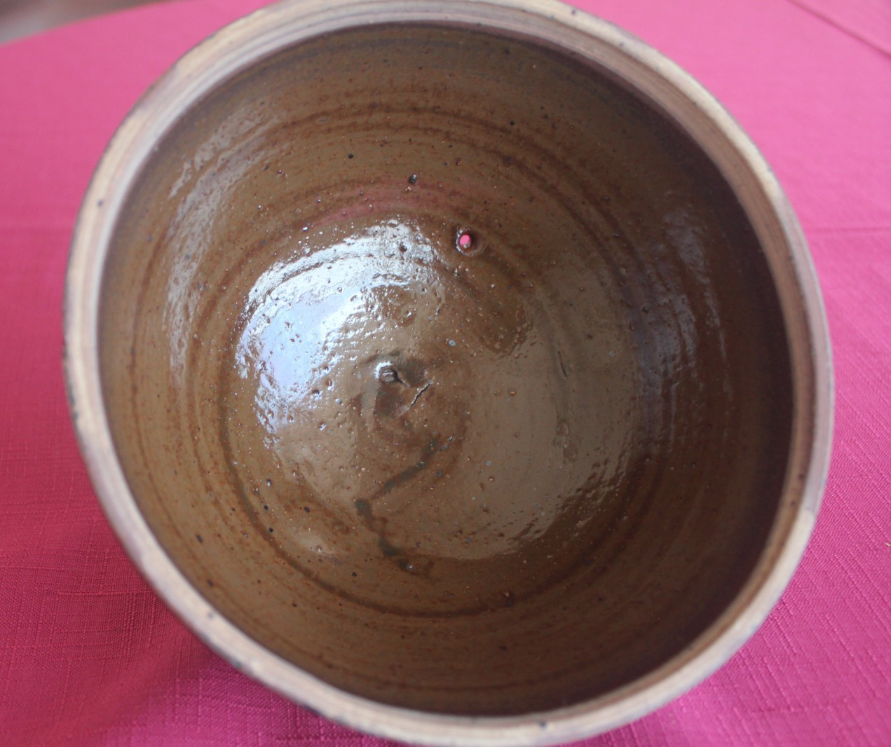 Vintage Australian Hand Made Stoneware - Lidded Bowl Bendigo pottery