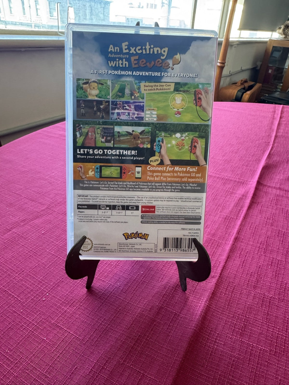 Pokémon Let’s Go Eevee Nintendo Switch – Complete w Case & Game Card | 2018