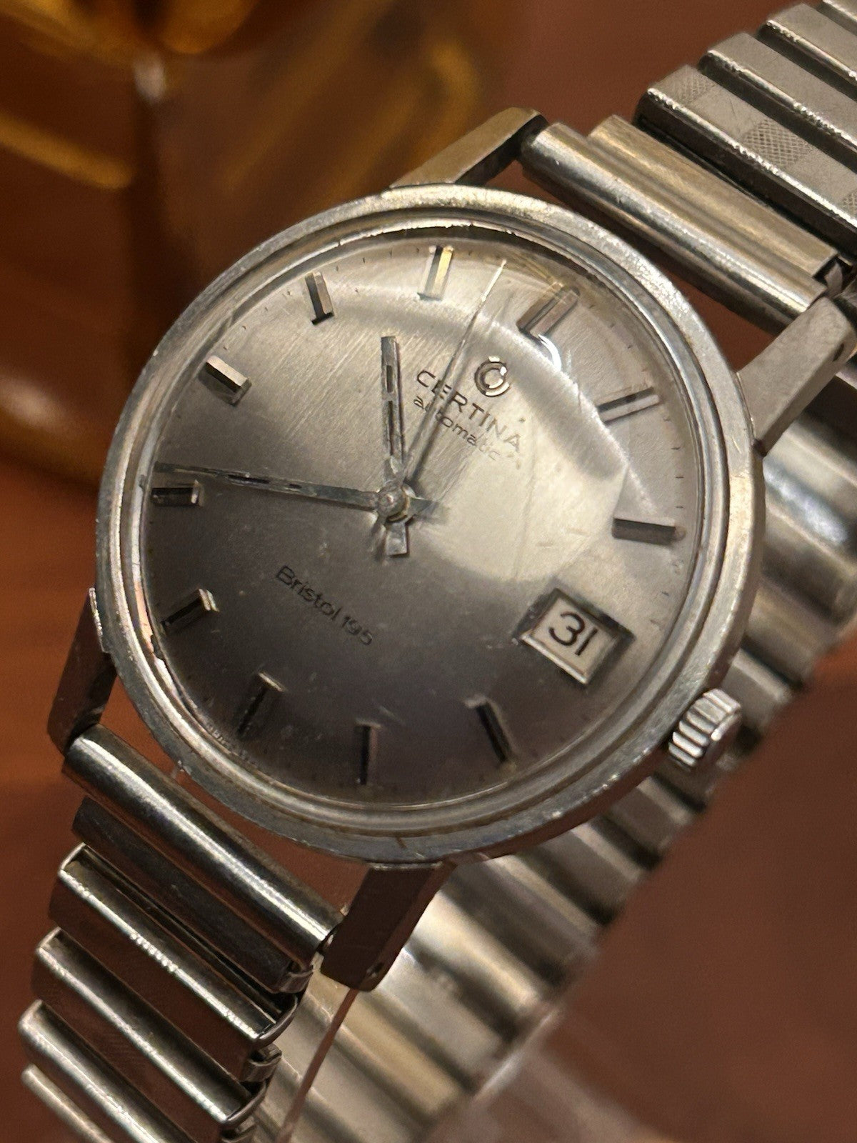 Certina Bristol 195 Automatic Swiss Made Date Vintage 1960s Mens Watch