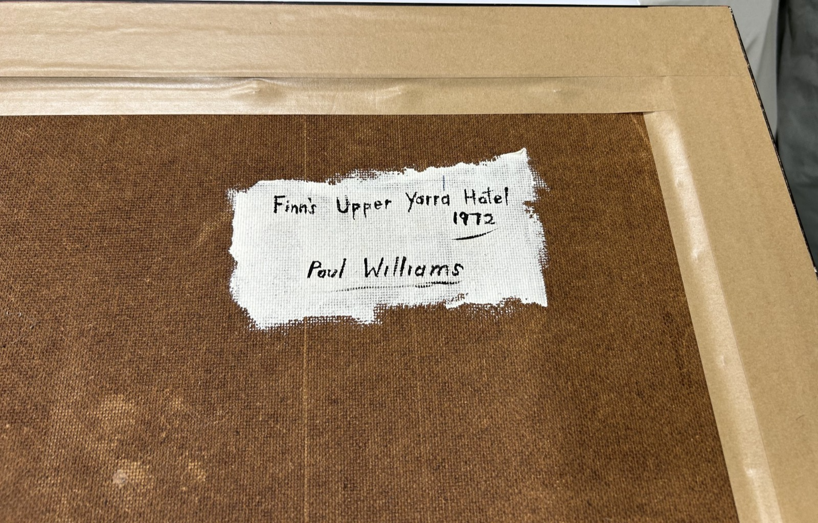 Paul Williams Finn’s Upper Yarra Hotel 1972 Oil on Board 115 × 85 cm Framed