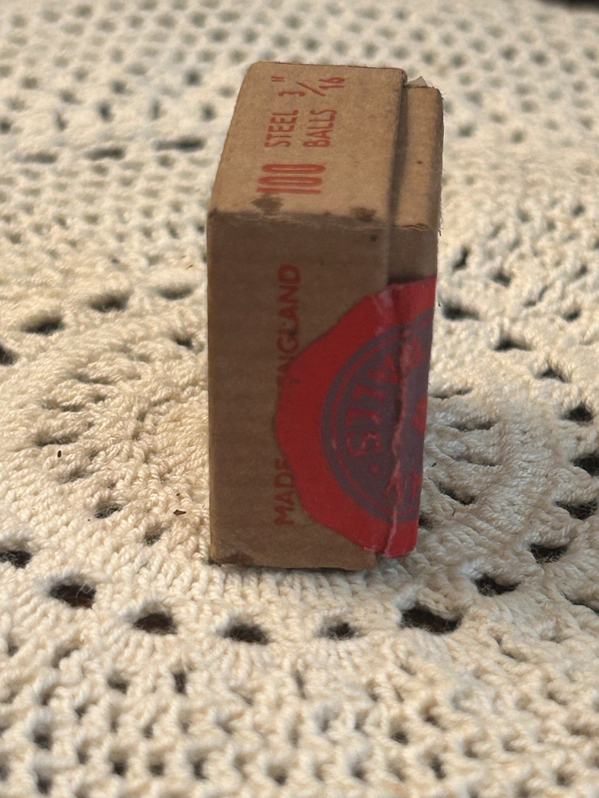 1950s Hoffmann Steel Balls NOS Box – 100 x 3/16” Made in England Essex