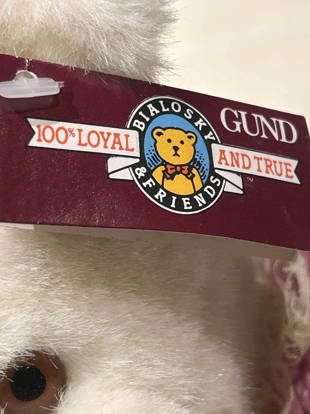 GUND Bialosky Friends Teddy Bear Pink Knitted Jumper Plush Soft Toy W Orig Tag