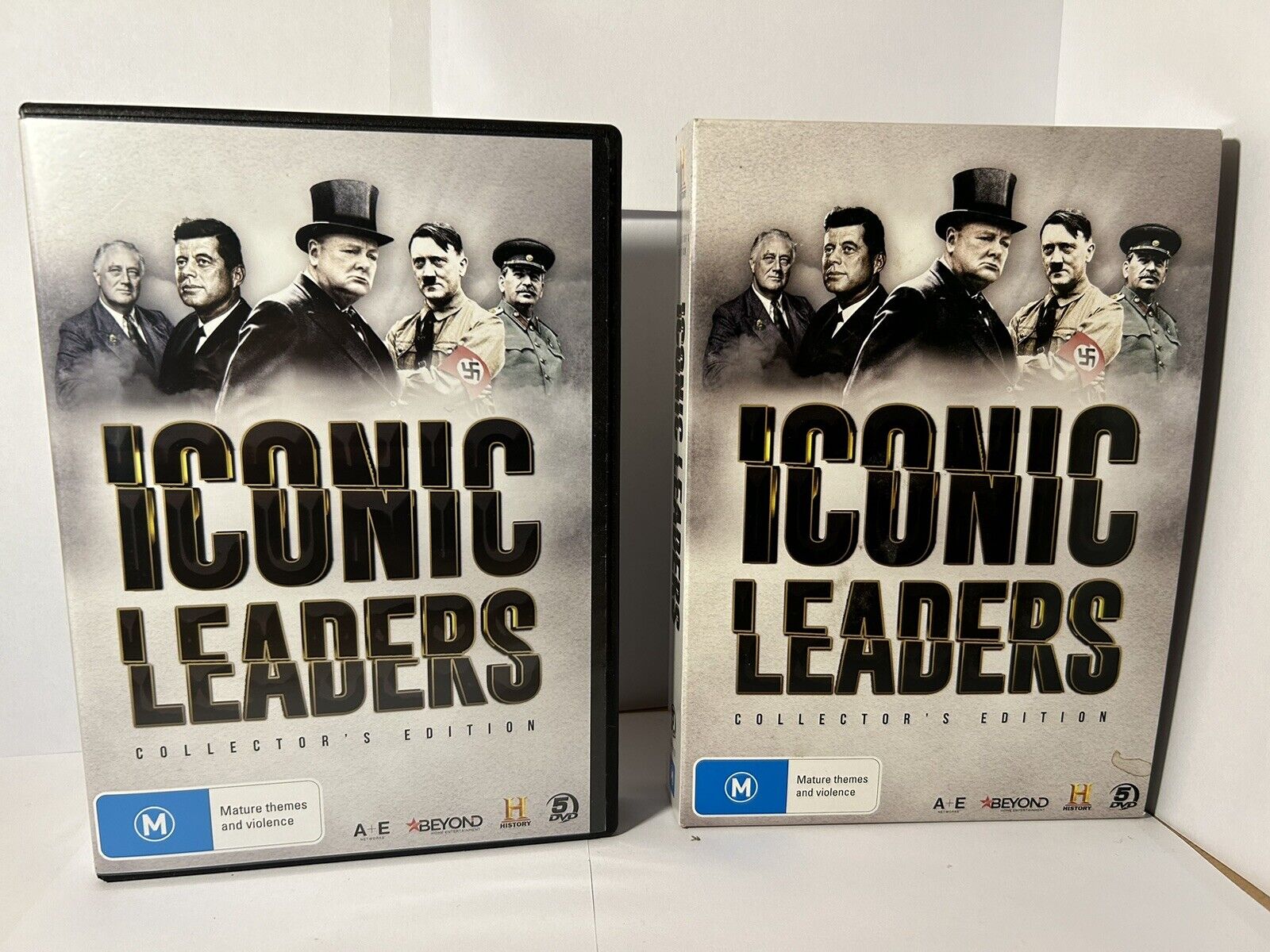Iconic Leaders 5 Disc Box set. Region 4  (DVD, 2019)