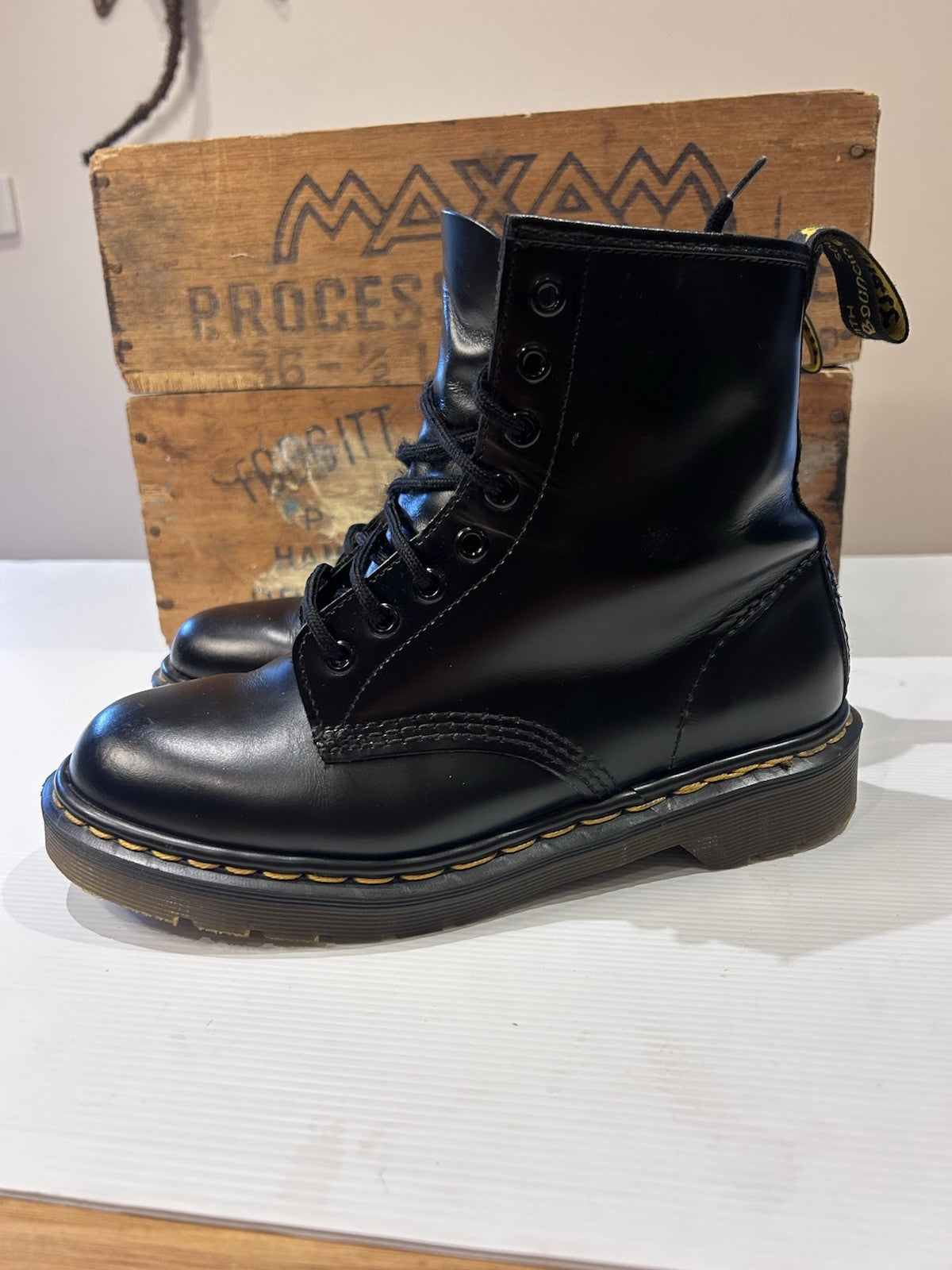 Dr. Martens 1460 UK8/Euro 42 Made in England Boots | MIE Black Smooth Leather