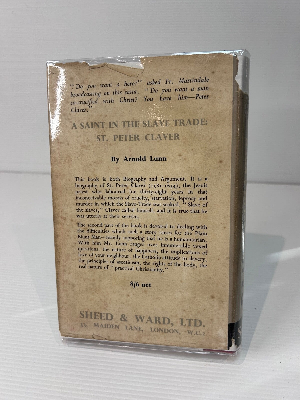 Damien the Leper John Farrow 1955 HC DJ 1st Ed Sheed & Ward Catholic Biography