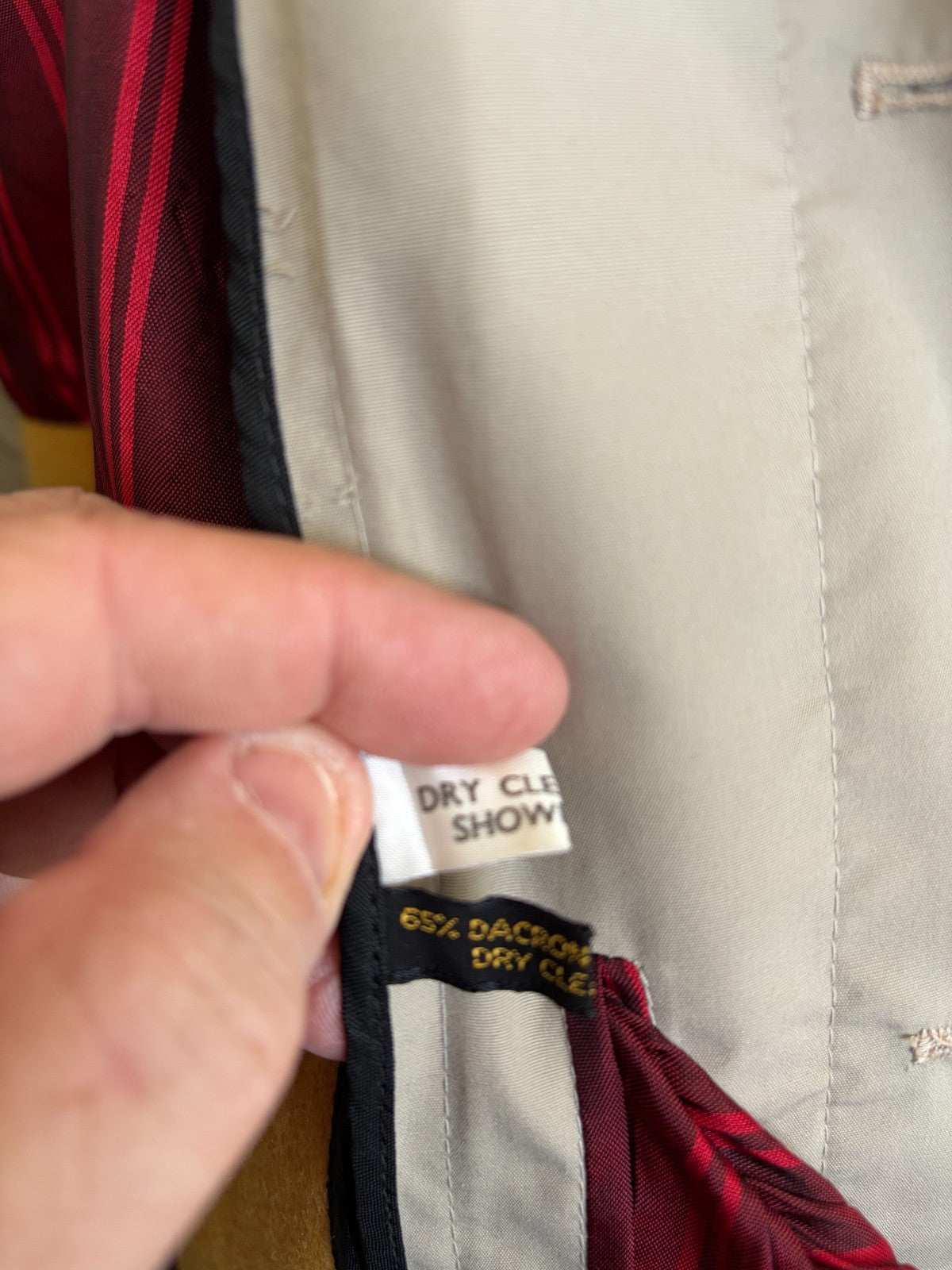 Vintage Henry Buck's Melbourne Beige Overcoat with Removable Liner
