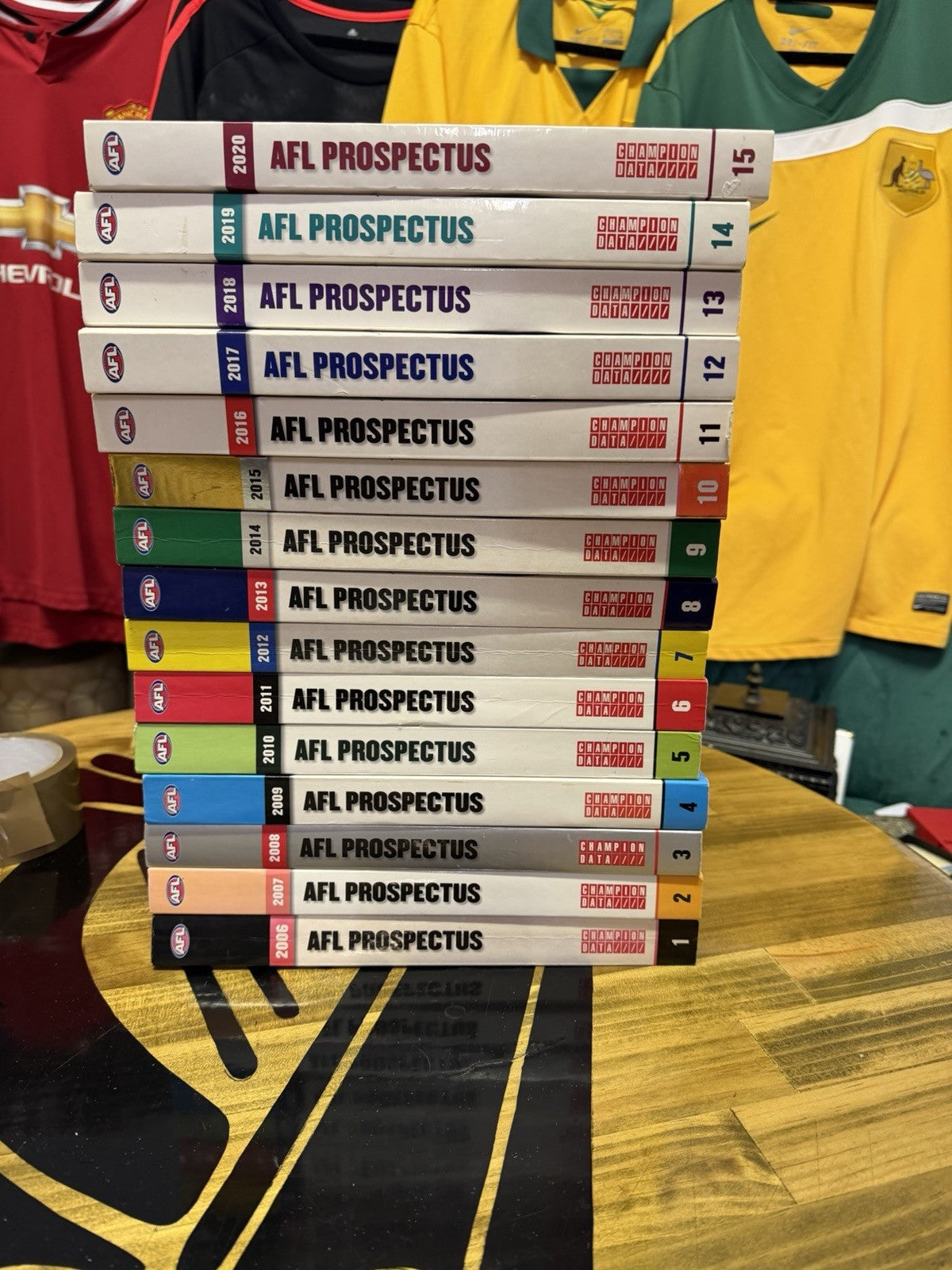 AFL Prospectus Complete Set 2006-2020 Champion Data 15 Books Stats Collection