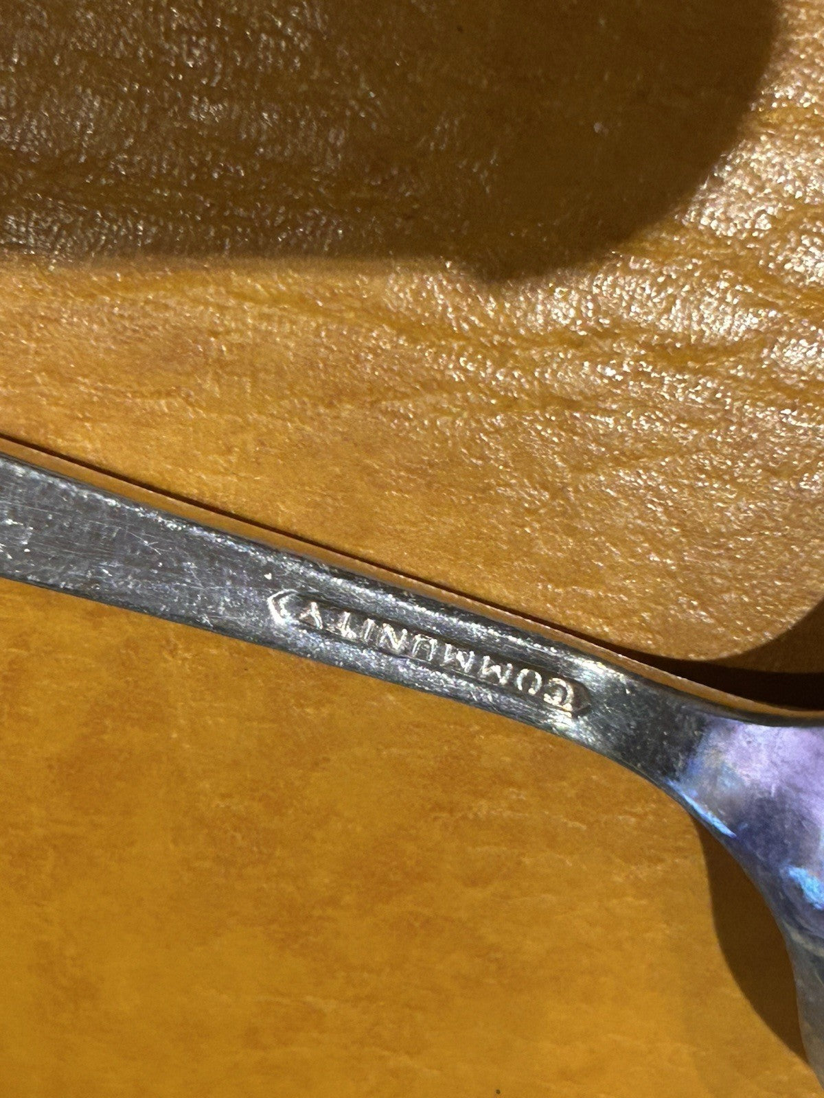 Vintage Community Silverplate Cutlery Set 12pc Boxed Floral Handle