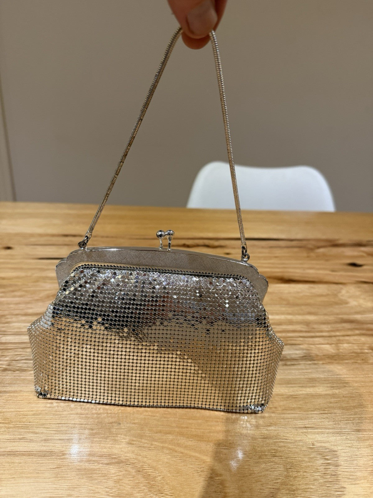 Vintage Oroton Mesh Evening Bag & Coin Purse Set Silver Tone Australia