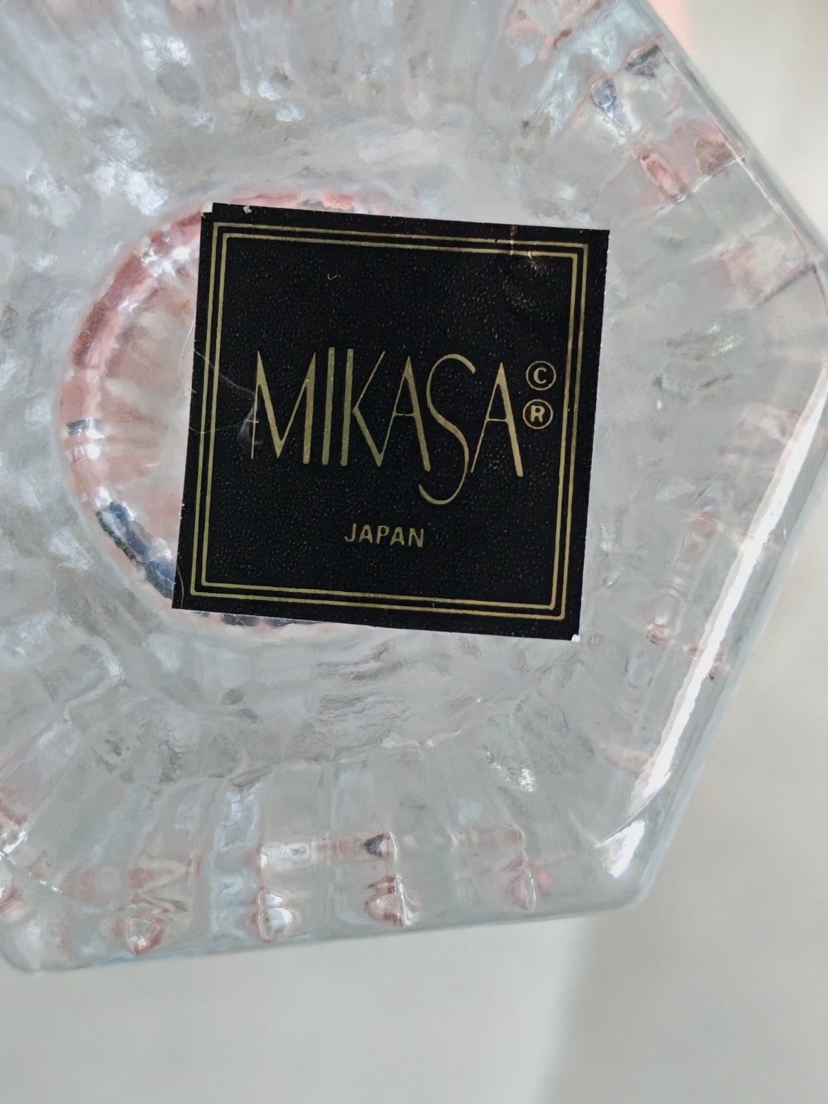 Vintage Mikasa Crystal Salt & Pepper Shakers – Set of Four