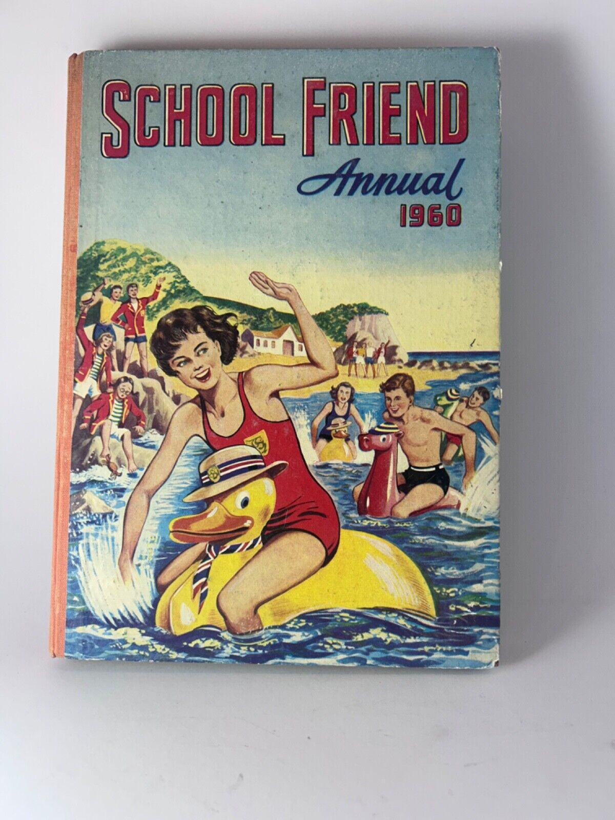 2 x School Friend Annuals 1958 & 1960 Hardcover Book Vintage