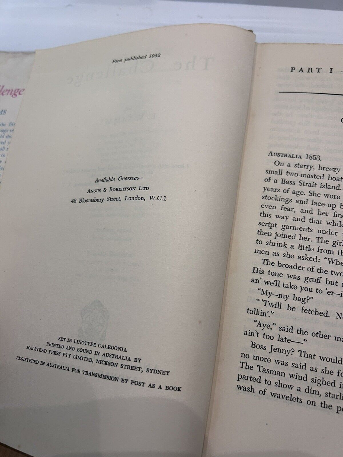 2 X 1st Edition The Beckoning Shore (1950)  & The Challenge (1952)  E. V. Timms