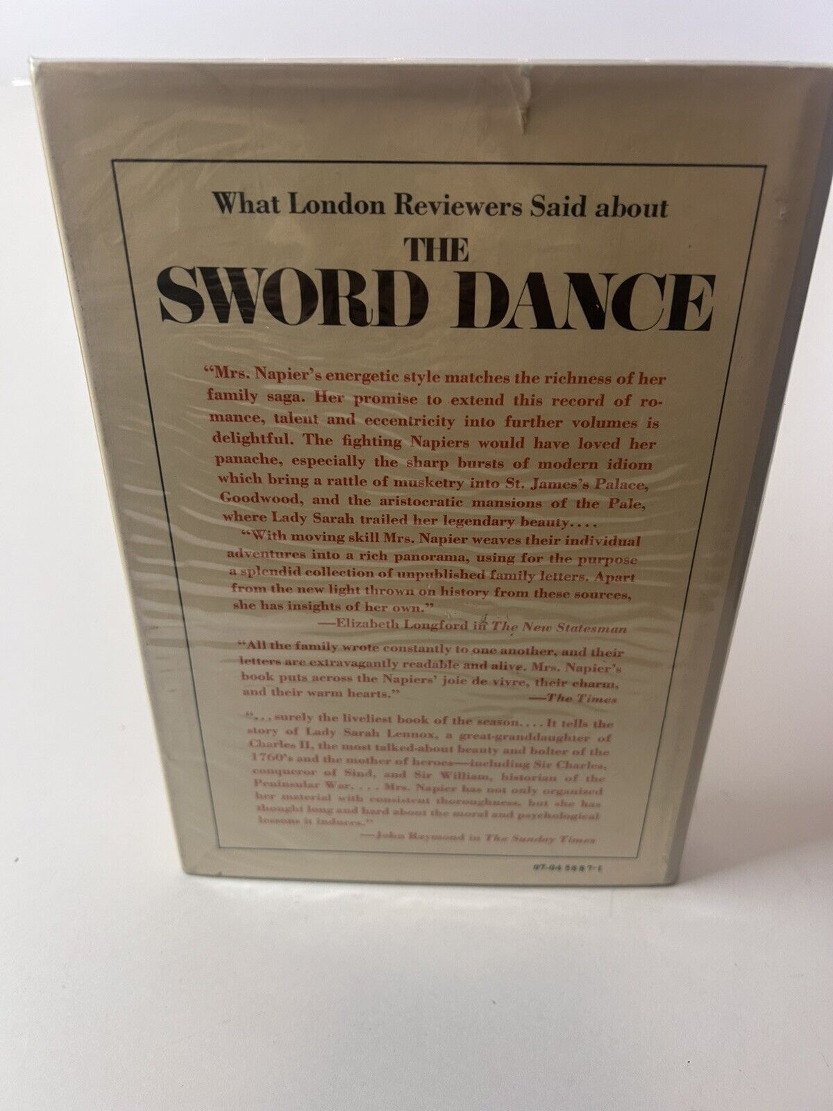 The Sword Dance by Priscilla Napier First Edition Dust Jacket Hard Cover