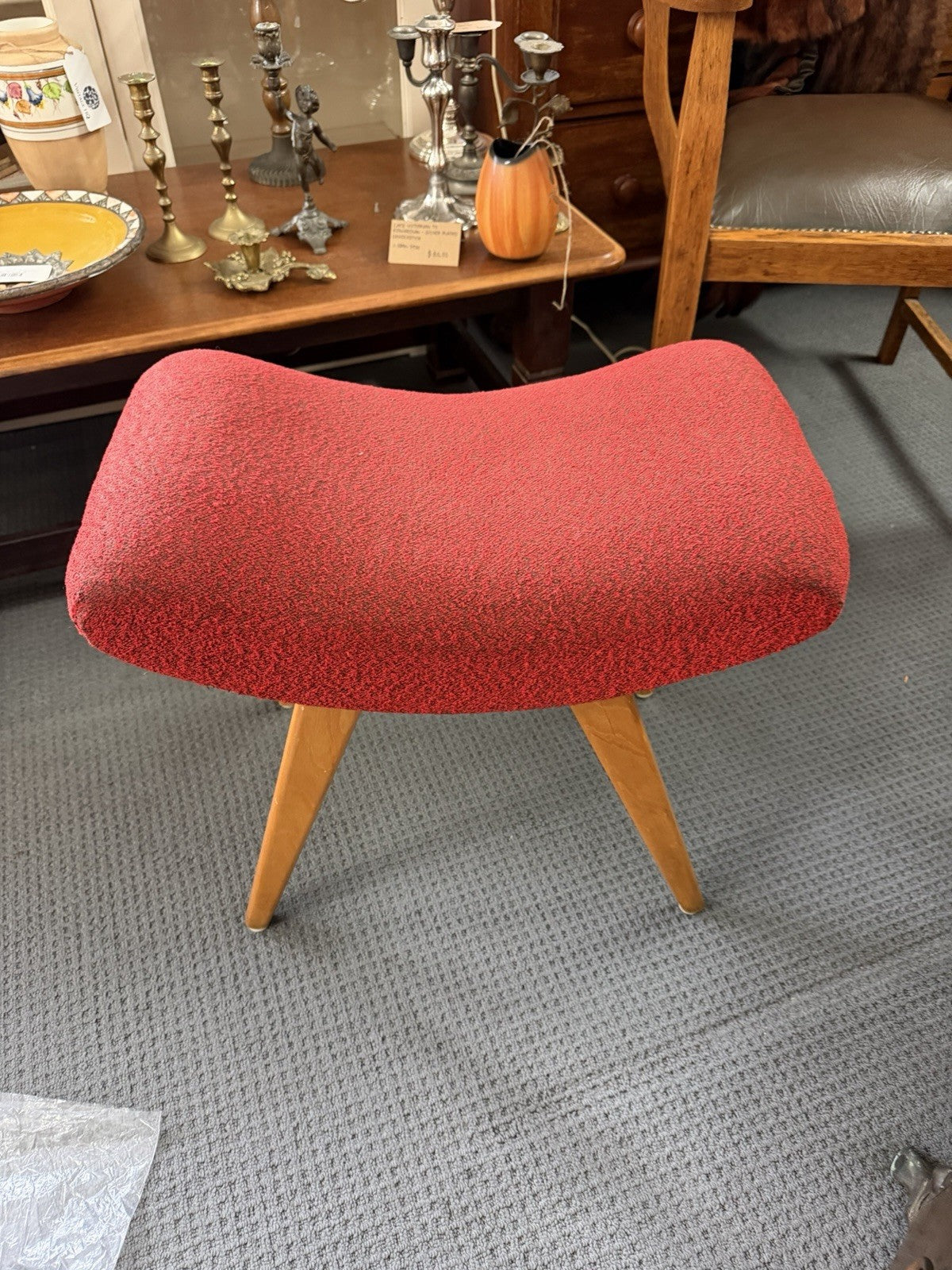 Dario Zoureff Footstool Australian Mid Century Modern Ottoman 1960s Vintage