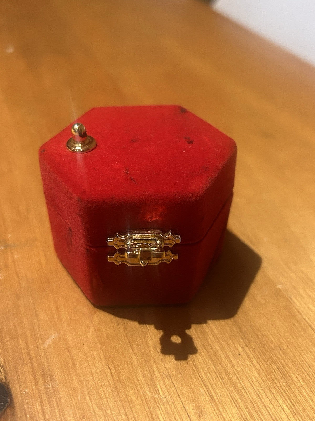 Miniature Pewter Nativity Set in Velvet Display Box Christmas Crèche Scene