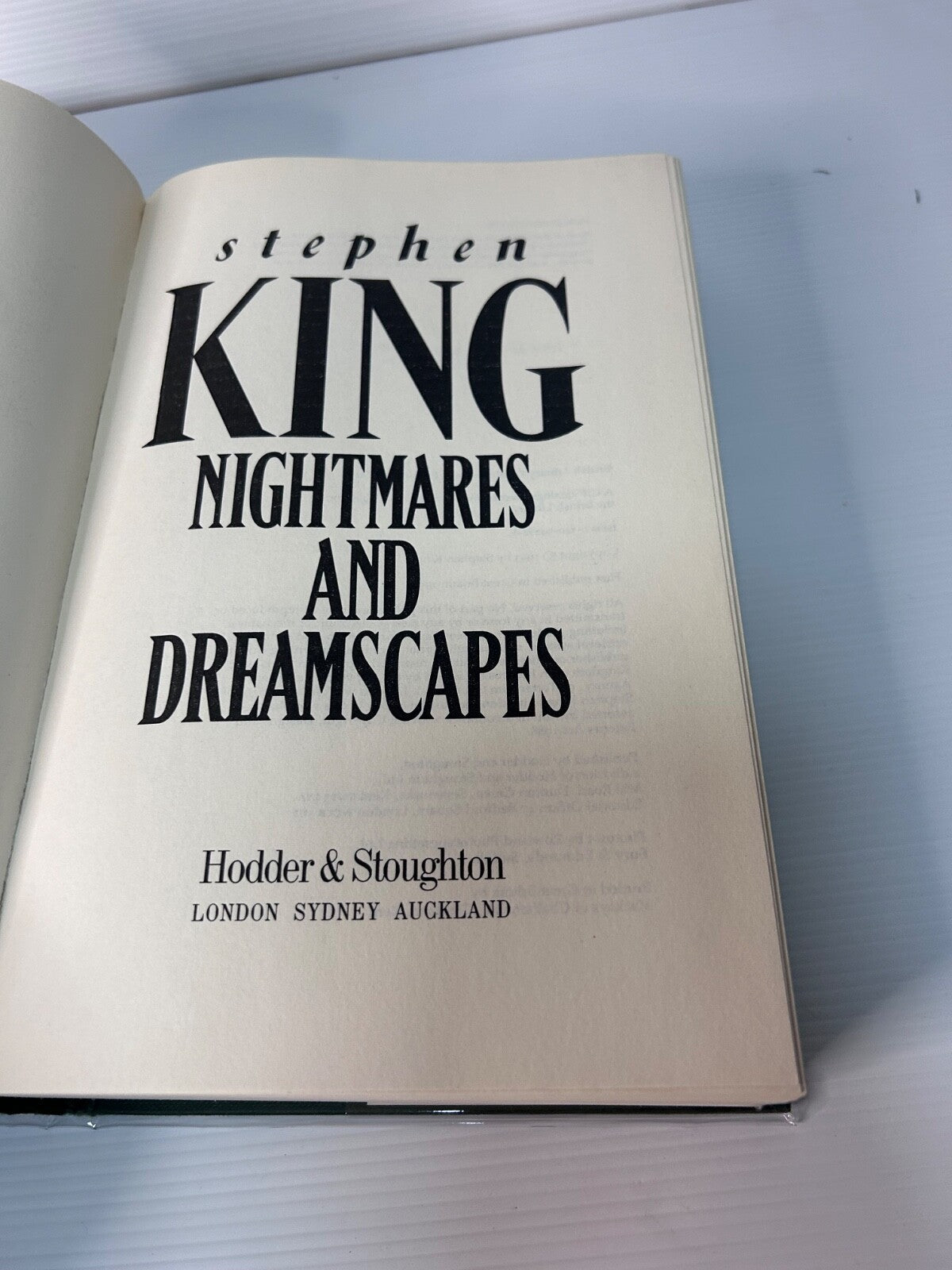 Stephen King Nightmares & Dreamscapes 1993 HC DJ Hodder 1st UK Ed Horror