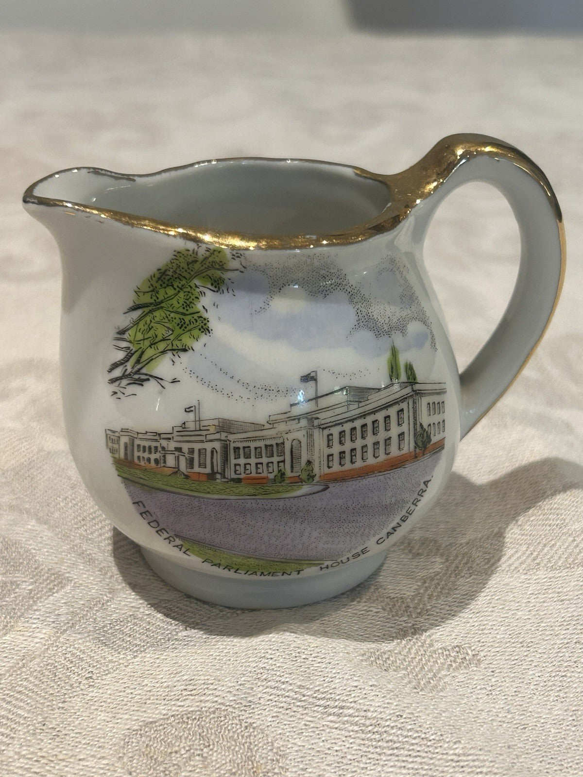 Westminster China Parliament House Canberra Creamer c1950s Early Abbey Mark
